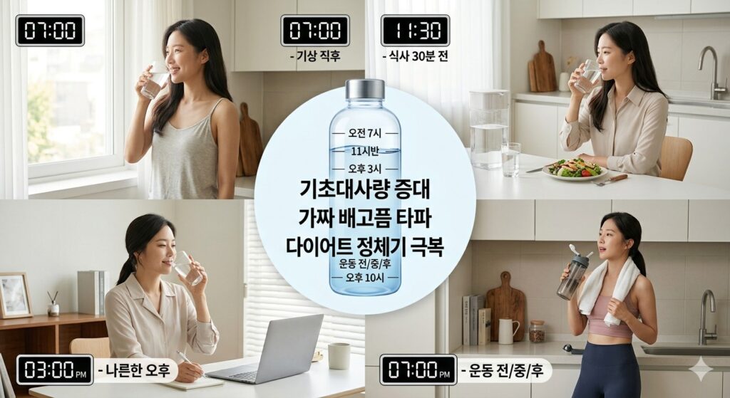 정체기 극복을 위한 기초대사량 높이는 올바른 수분 섭취 타이밍