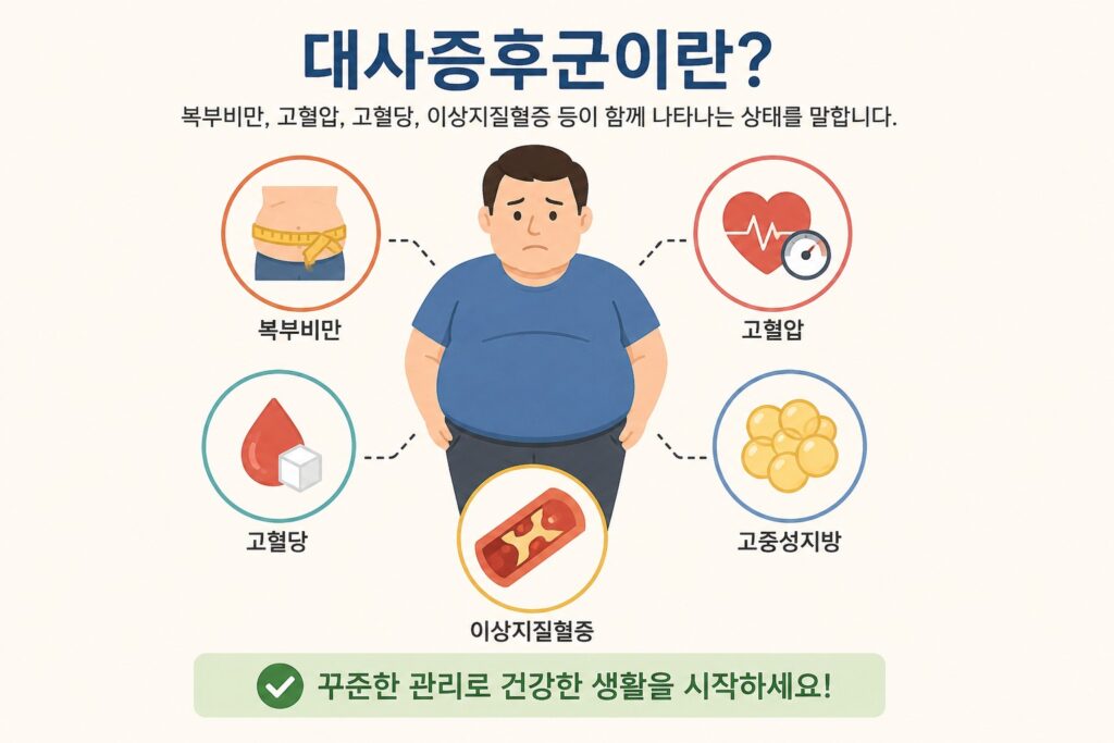대사증후군 초기증상 5가지와 팩트 기반 진단 기준 가이드