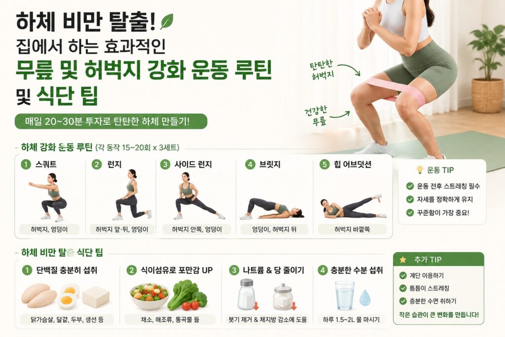하체 비만 탈출