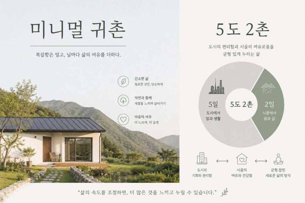 미니멀 귀촌 / 5도 2촌