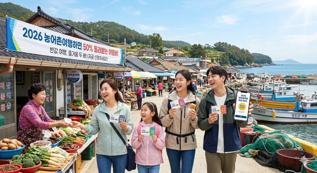 2026 농어촌 여행하면 50% 돌려받는 여행비
