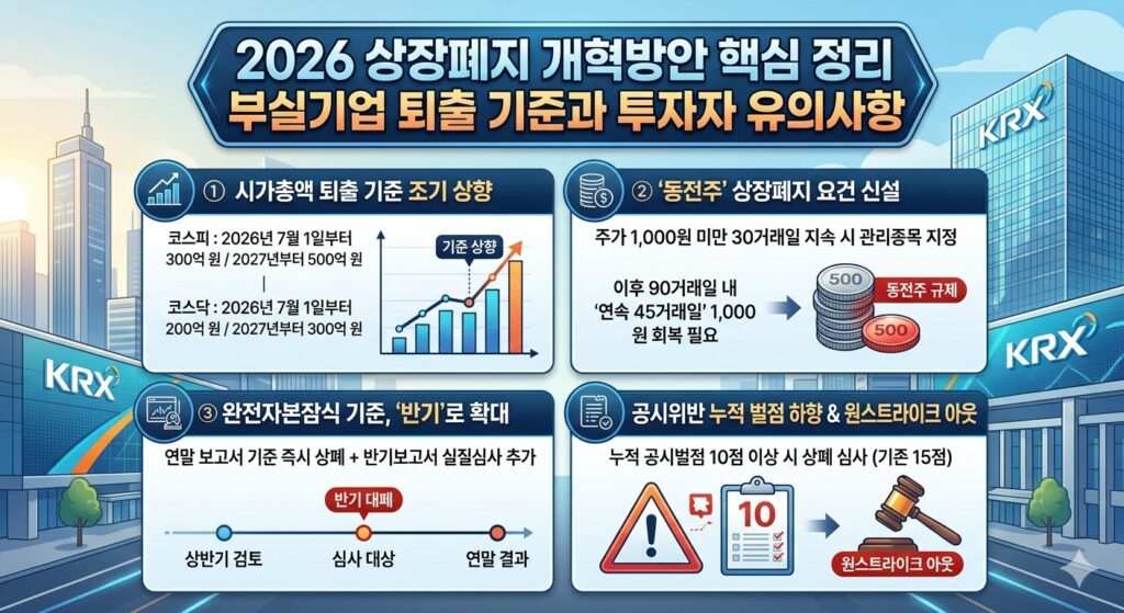 2026 상장폐지 개혁방안
