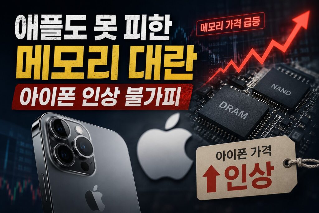 애플도 못 피한 메모리 대란