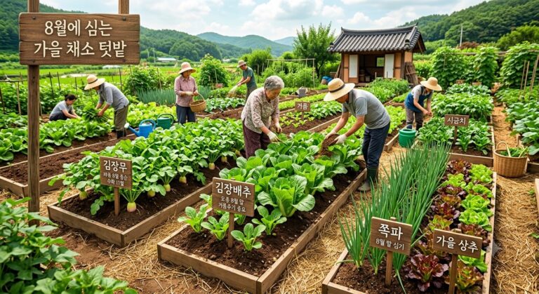 8월 가을 채소